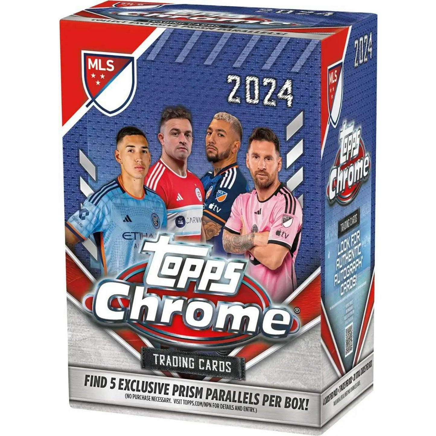 2024 Topps Chrome MLS Football Blaster Box (New Sealed)