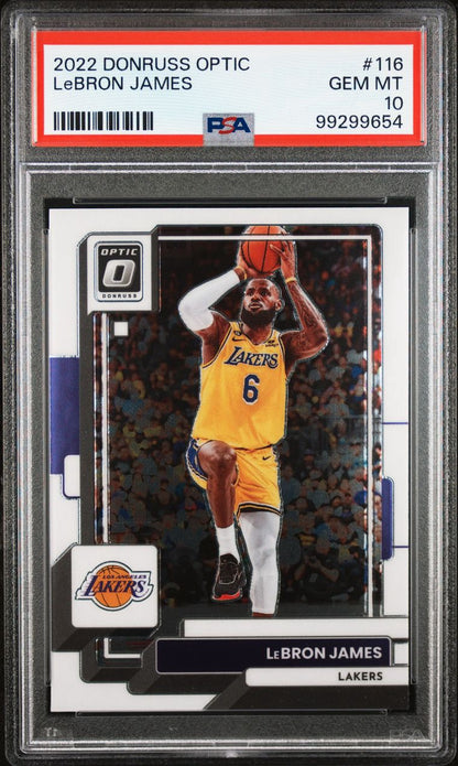 2022 Panini Donruss Optic Lebron James #116 PSA 10 Gem Mint