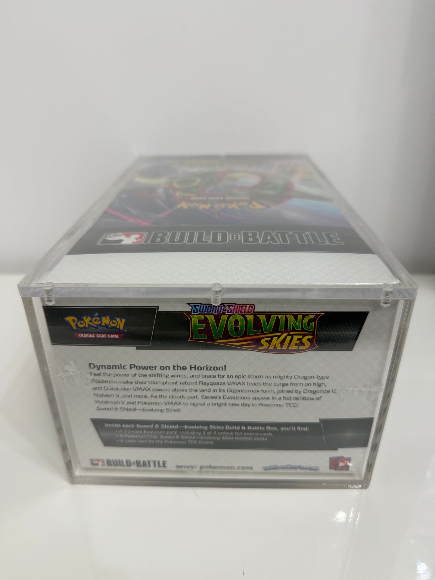 Pokemon TCG Evolving Skies Display Booster Bundle Build & Battle 10X Boxes with Acrylic Case (New Sealed Case)