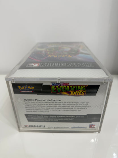 Pokemon TCG Evolving Skies Display Booster Bundle Build & Battle 10X Boxes with Acrylic Case (New Sealed Case)