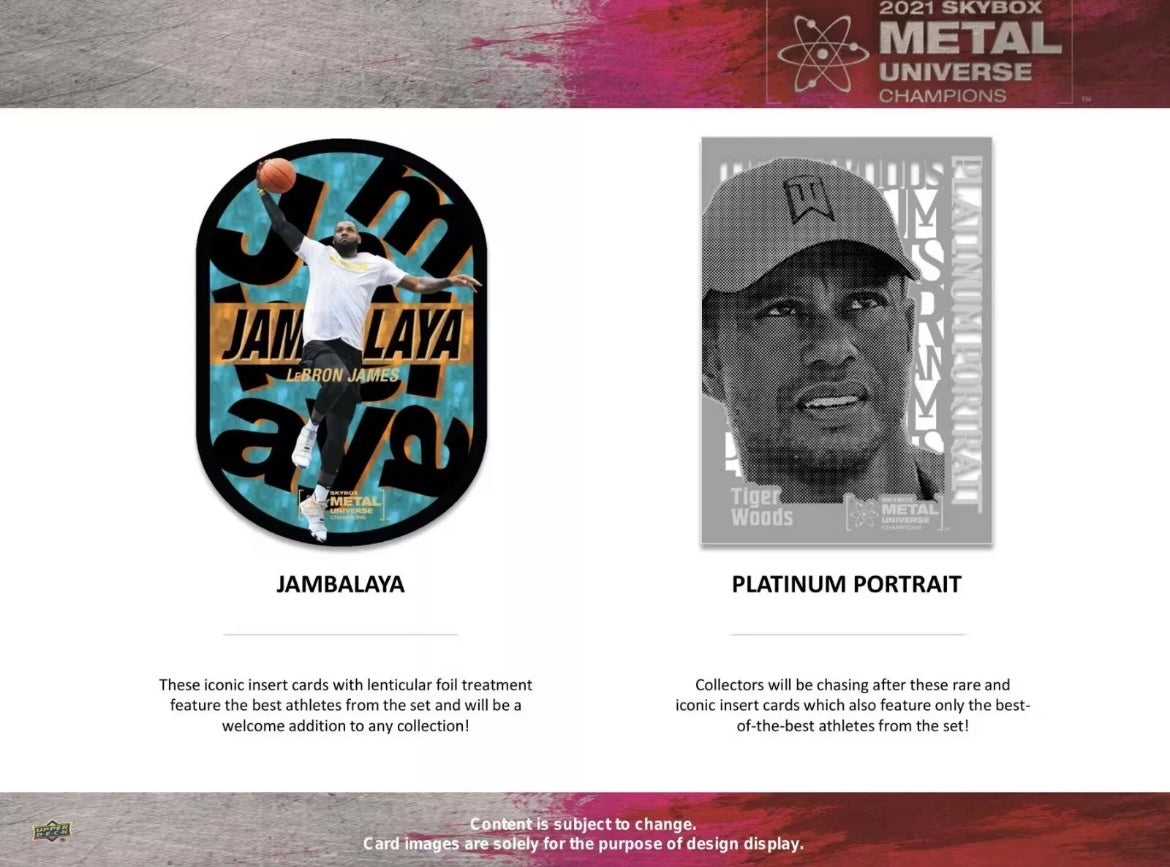 2021 Upper Deck Basketball Skybox Metal Universe Champions Hobby Box (New Sealed)