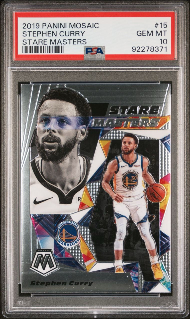 2019 Panini Mosaic Stare Masters Stephen Curry #15 PSA 10 Gem Mint