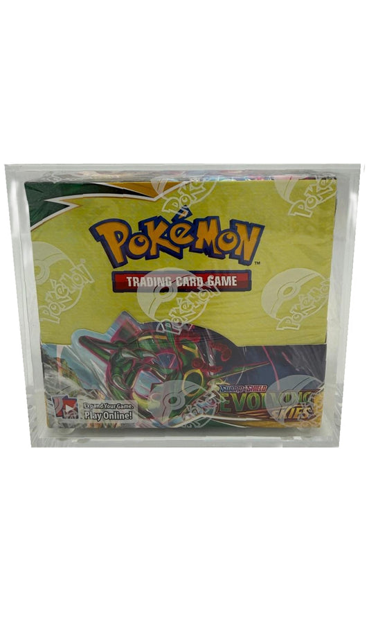 2021 Pokemon TCG Sword & Shield: Evolving Skies Booster Box With Acrylic Case 36 Packs (New Sealed)