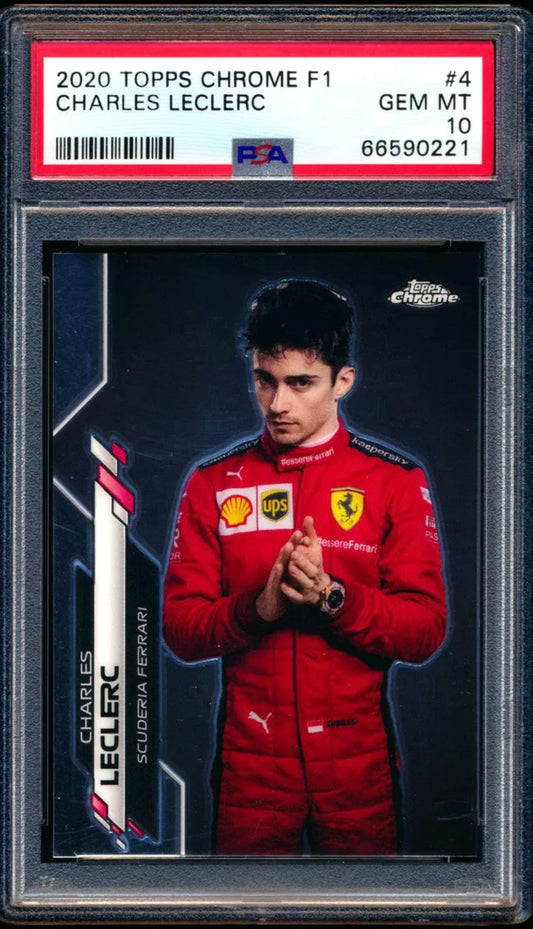2020 Topps Chrome F1 Formula 1 Charles Leclerc #4 PSA 10 Gem Mint
