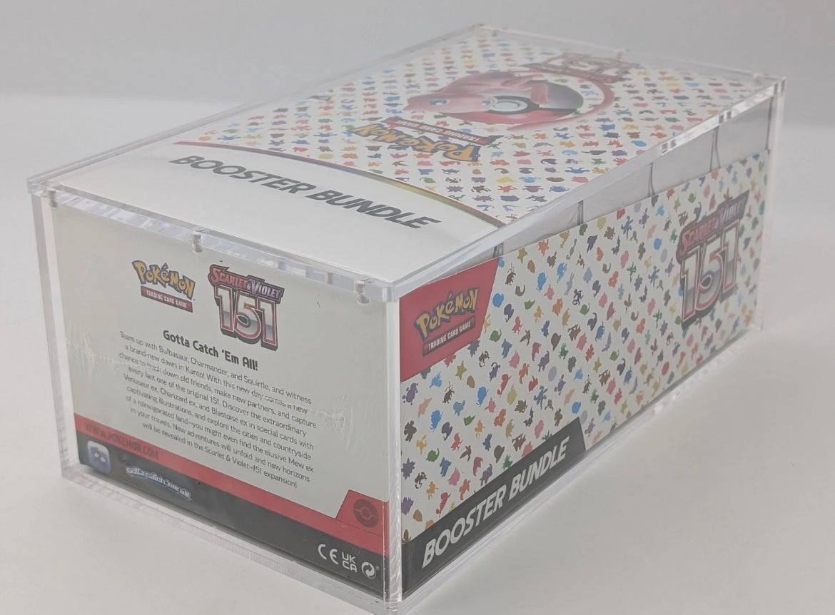 Pokemon TCG 151 Display Case Booster Bundle 10X Boxes Sealed with Acrylic Case (New Sealed Case)