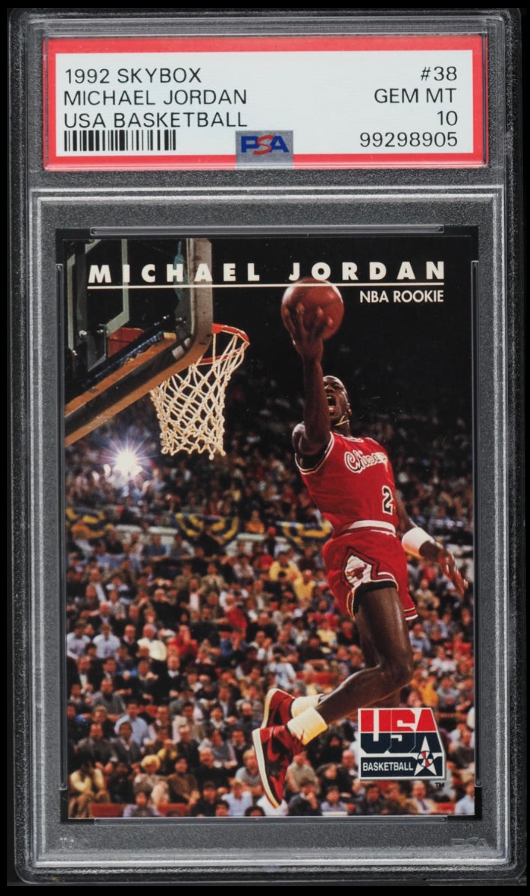 1992 Skybox Usa Basketball Michael Jordan #38 PSA 10 Gem Mint
