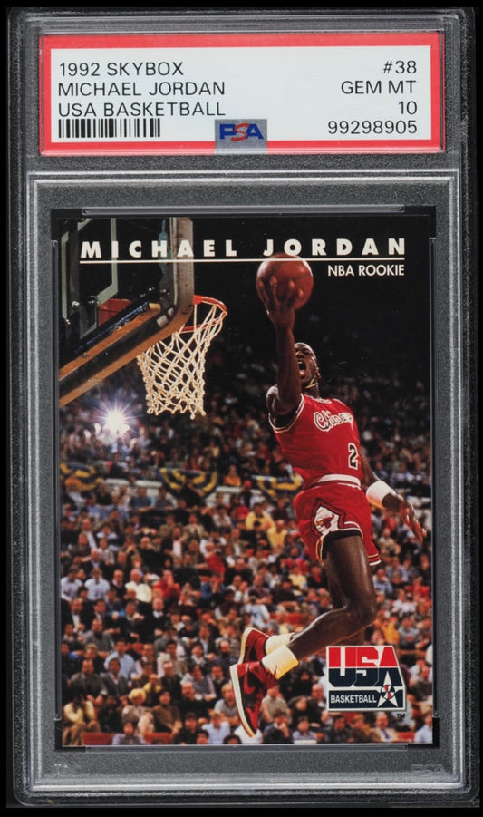 1992 Skybox Usa Basketball Michael Jordan #38 PSA 10 Gem Mint