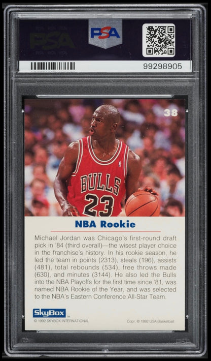 1992 Skybox Usa Basketball Michael Jordan #38 PSA 10 Gem Mint
