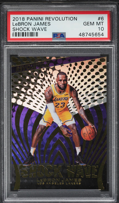 2018 Panini Revolution Shock Wave LeBron James #6 PSA 10 Gem Mint