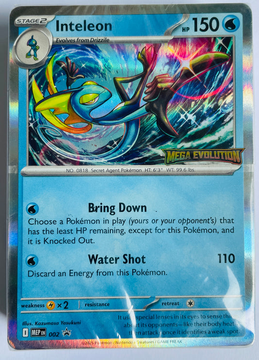Pokemon Mega Evolutions Inteleon Promo Sealed Pack TCG Complete 40 Card Deck (New Sealed)