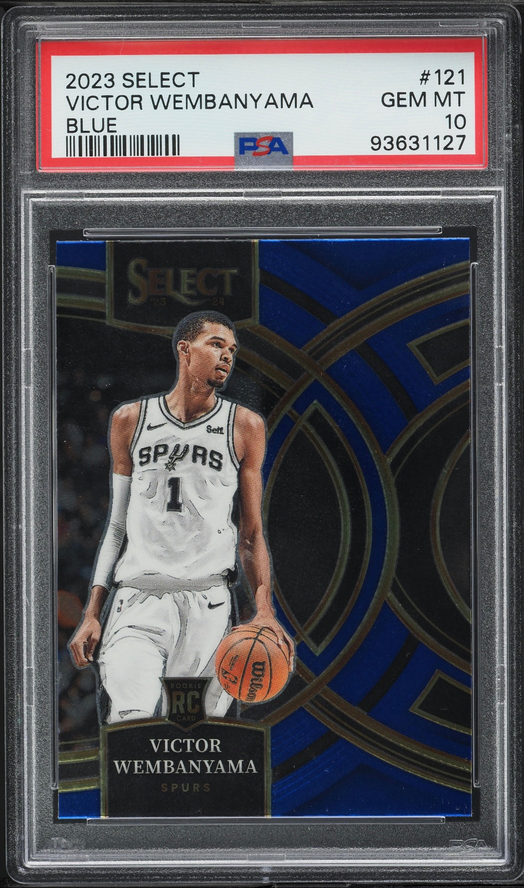 2023 Select Premier Blue Victor Wembanyama ROOKIE #121 PSA 10 Gem Mint