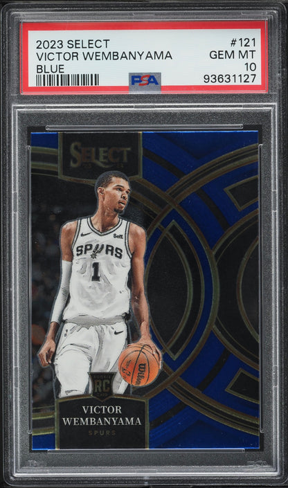 2023 Select Premier Blue Victor Wembanyama ROOKIE #121 PSA 10 Gem Mint