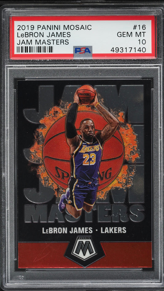 2019 Panini Mosaic Jam Masters LeBron James #16 PSA 10 Gem Mint