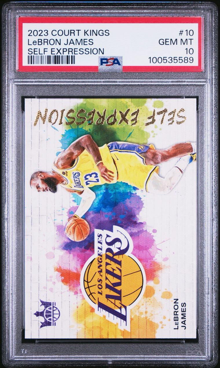 2023 Panini Court Kings Self Expression Lebron James #10 PSA 10 Gem Mint