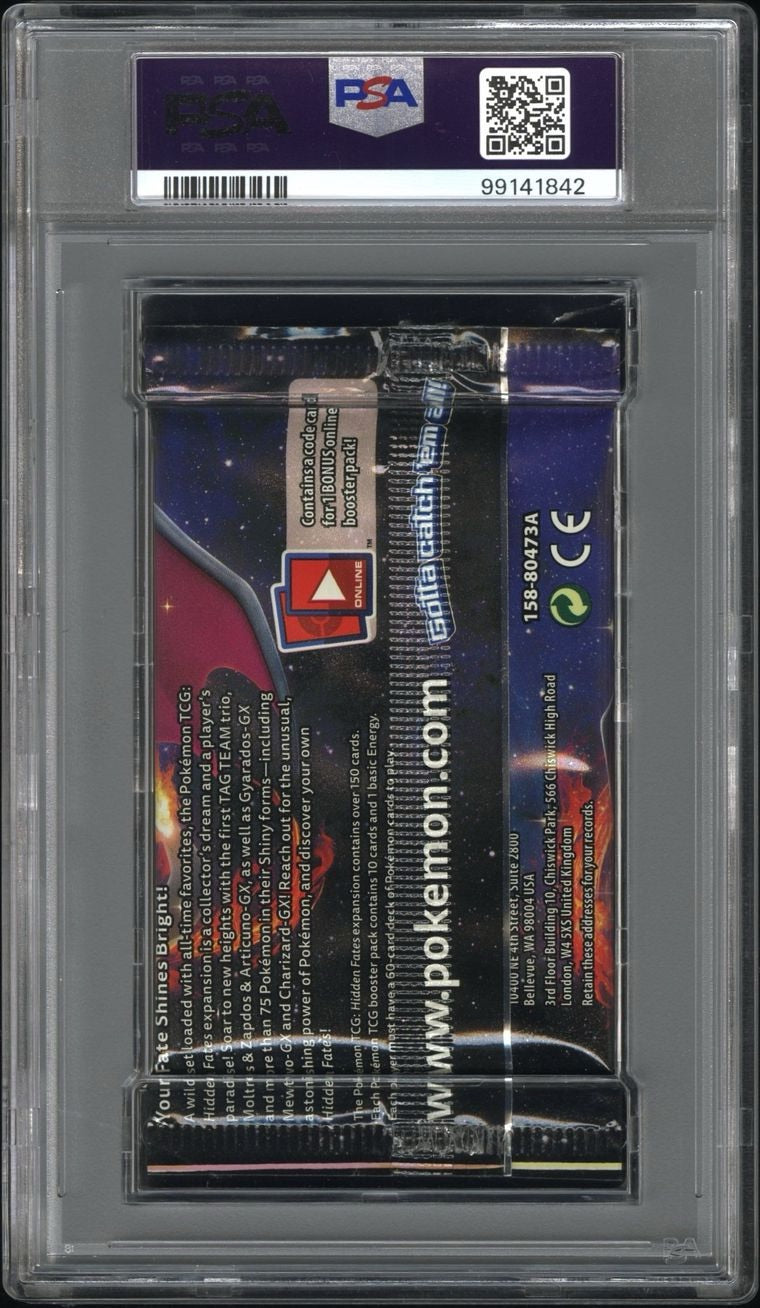 2019 Pokemon TCG Int'L Hidden Fates Foil Pack Foil Pack-Shiny Charizard Hidden Fates PSA 10 Gem Mint