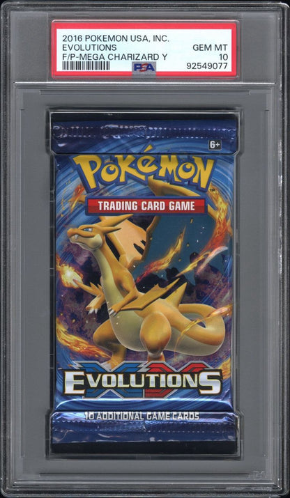 2016 Pokemon TCG Usa, Inc. XY Evolutions Foil Pack F/P-Mega Charizard Y PSA 10 Gem Mint