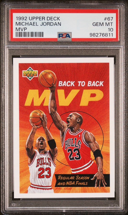 1992 Upper Deck Mvp Michael Jordan #67 PSA 10 Gem Mint