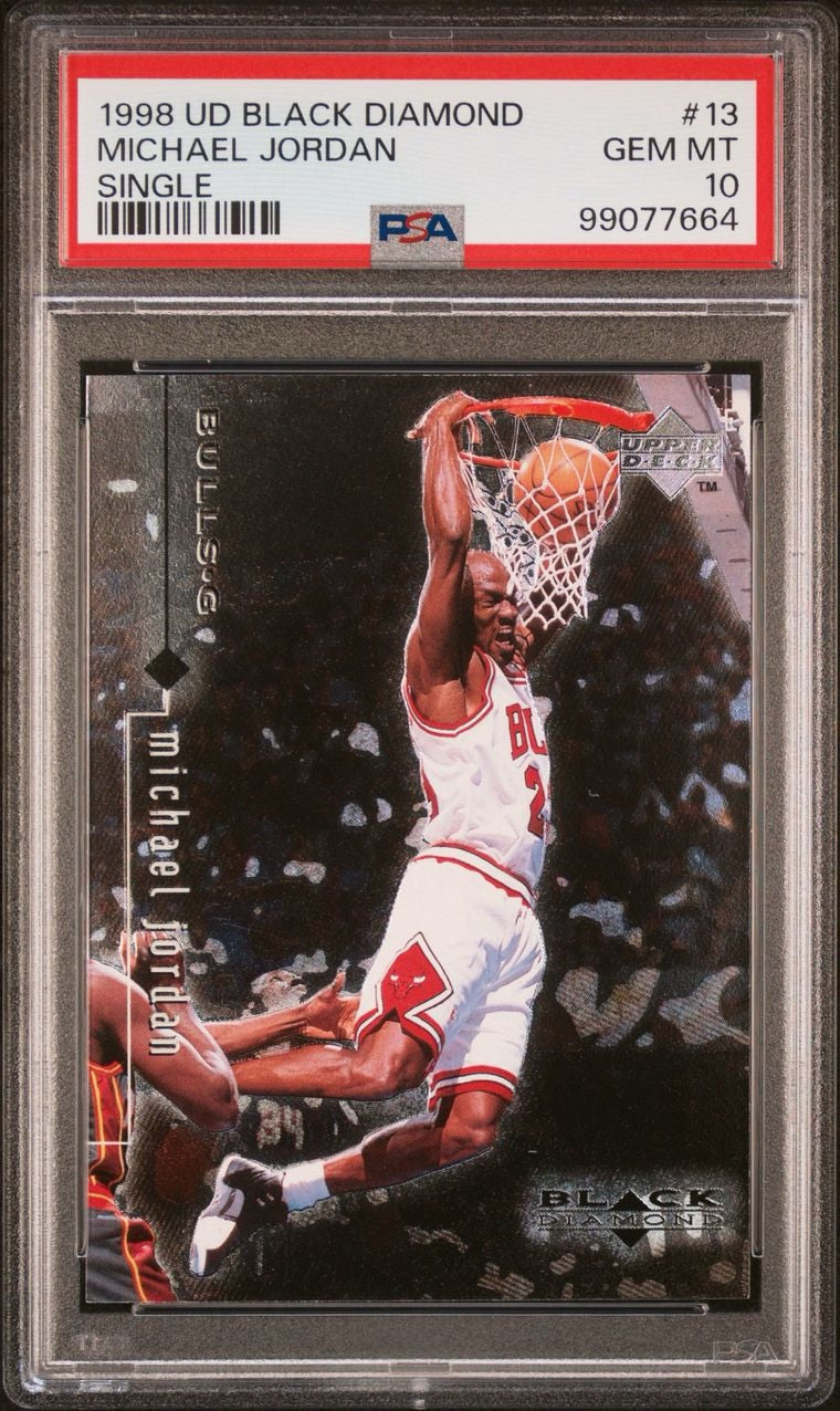 1998 Upper Deck Black Diamond Single Michael Jordan #13 PSA 10 Gem Mint