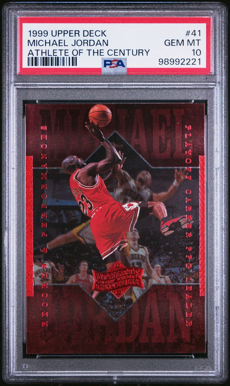 1999 Upper Deck Athlete Of The Century Michael Jordan #41 PSA 10 Gem Mint