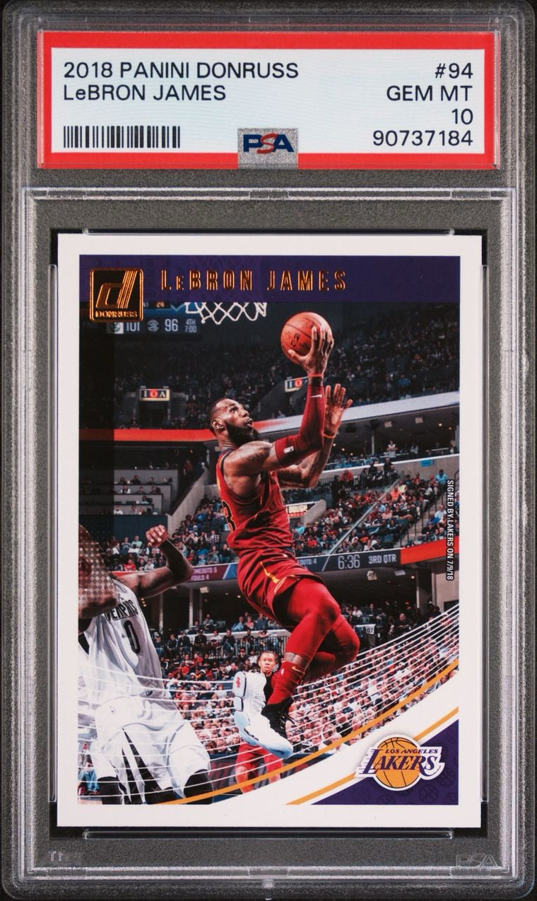 2018 Panini Donruss Lebron James #94 PSA 10 Gem Mint
