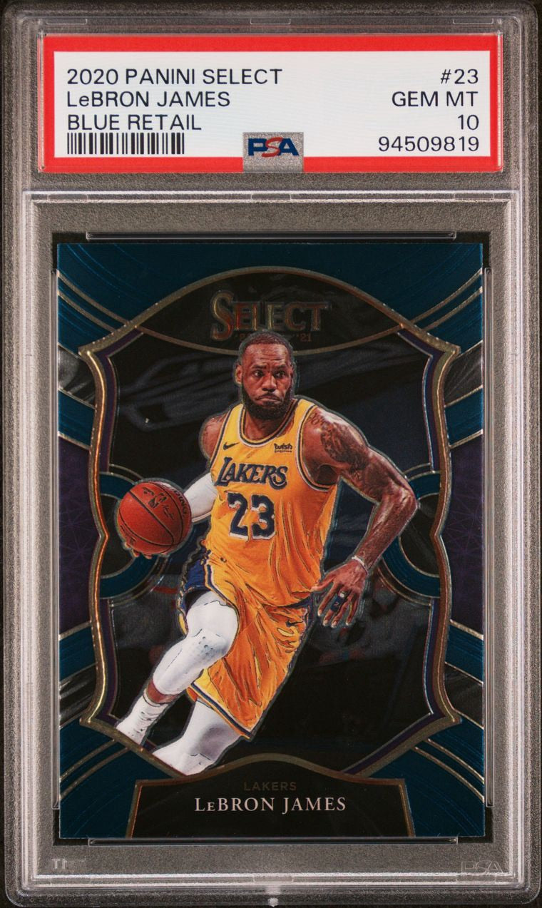 2020 Panini Select Blue Retail Lebron James #23 PSA 10 Gem Mint