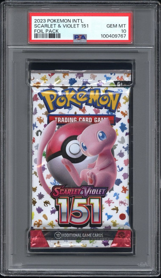 2023 Pokemon TCG Int'L Scarlet & Violet 151 Foil Pack Scarlet & Violet 151 PSA 10 Gem Mint