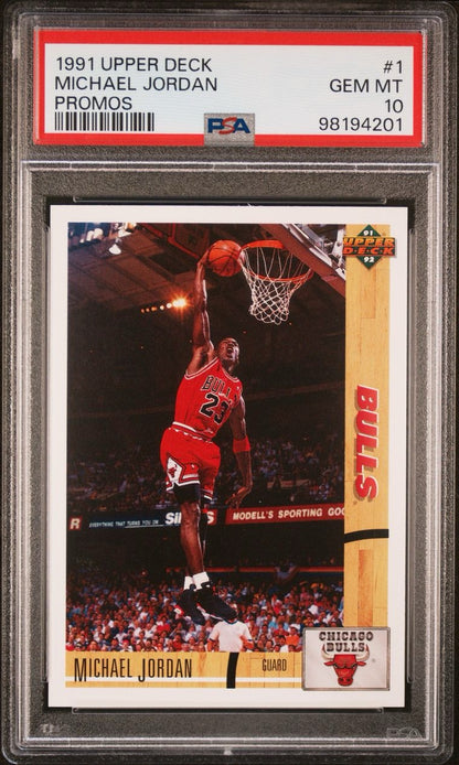 1991 Upper Deck Promos Michael Jordan #1 PSA 10 Gem Mint