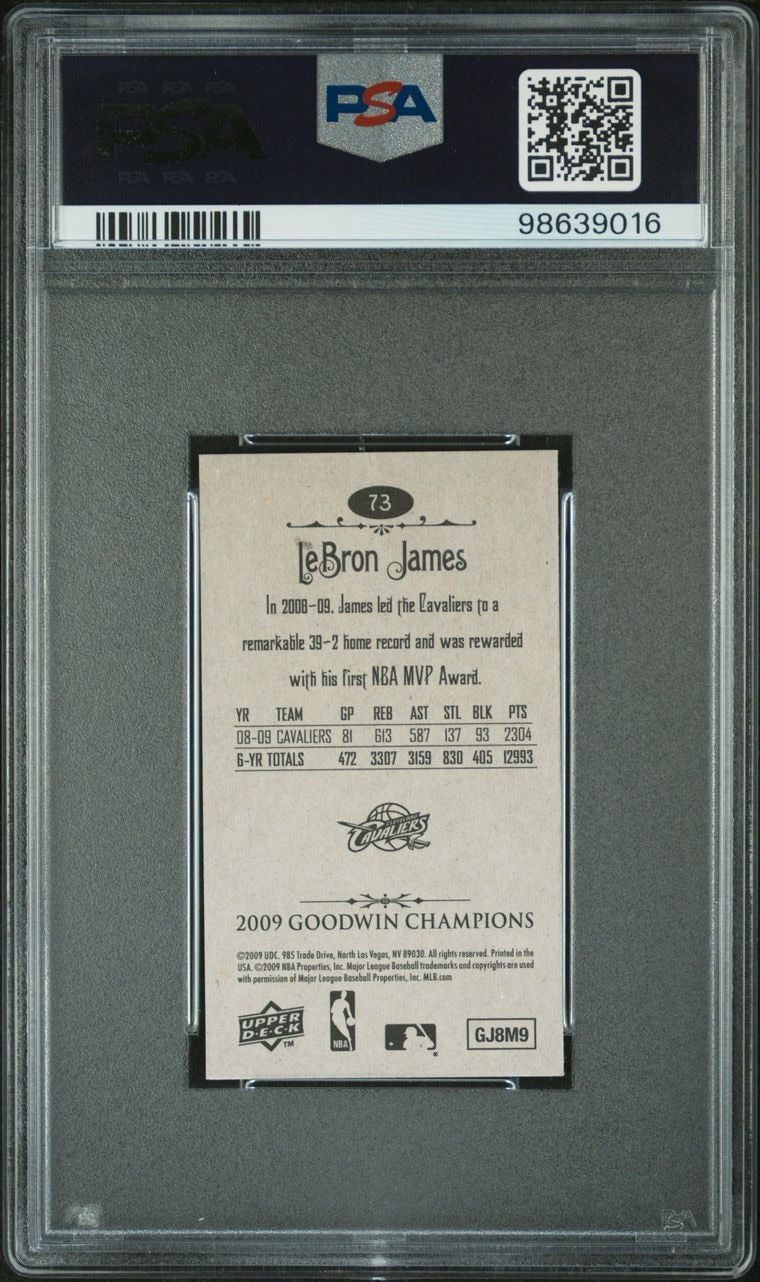 2009 Goodwin Champions Mini Lebron James #73 PSA 10 Gem Mint