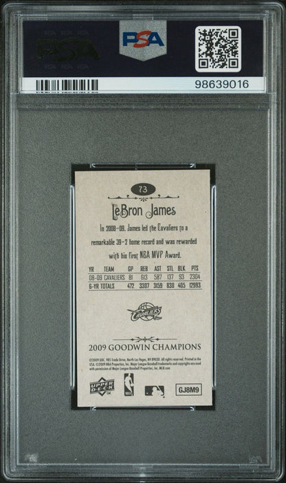 2009 Goodwin Champions Mini Lebron James #73 PSA 10 Gem Mint