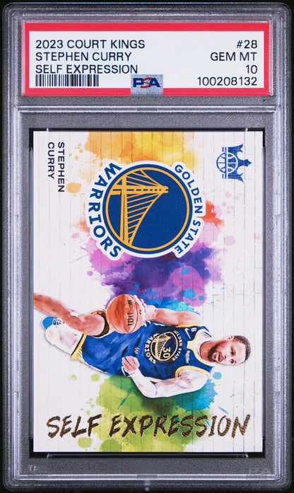 2023 Panini Court Kings Self Expression Stephen Curry #28 PSA 10 Gem Mint