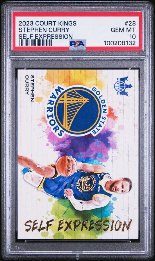 2023 Panini Court Kings Self Expression Stephen Curry #28 PSA 10 Gem Mint