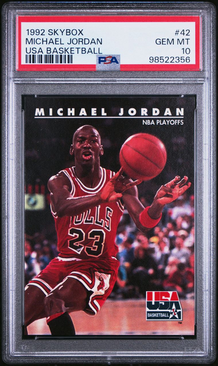 1992 Skybox Usa Basketball Michael Jordan #42 PSA 10 Gem Mint