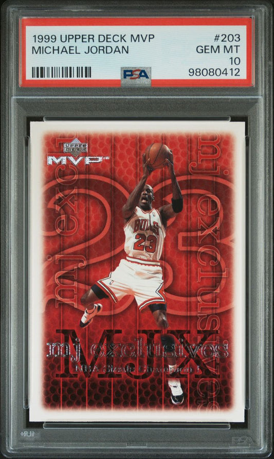 1999 Upper Deck Mvp Michael Jordan #203 PSA 10 Gem Mint