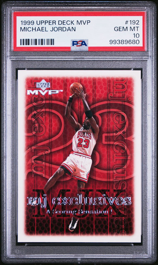 1999 Upper Deck Mvp Michael Jordan #192 PSA 10 Gem Mint