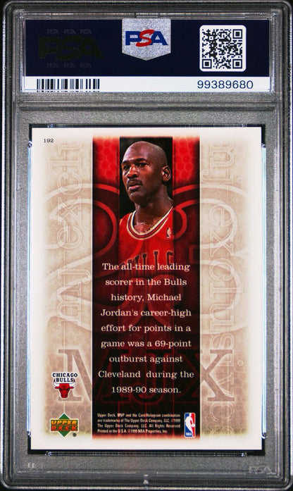 1999 Upper Deck Mvp Michael Jordan #192 PSA 10 Gem Mint