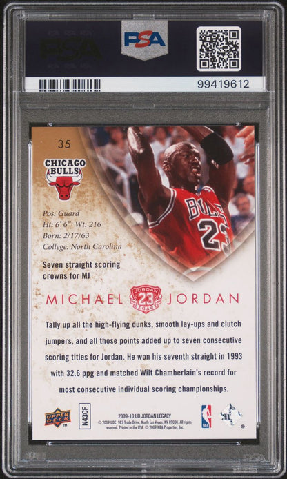 2009 Upper Deck Jordan Legacy Michael Jordan #35 PSA 10 Gem Mint