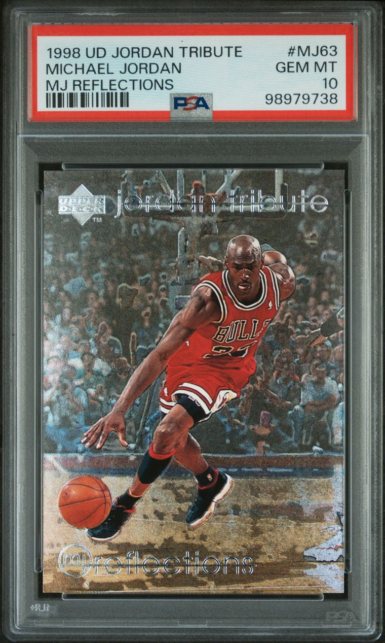 1998 Upper Deck Jordan Tribute MJ Reflections Michael Jordan #MJ63 PSA 10 Gem Mint