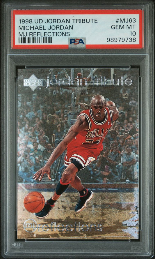 1998 Upper Deck Jordan Tribute MJ Reflections Michael Jordan #MJ63 PSA 10 Gem Mint