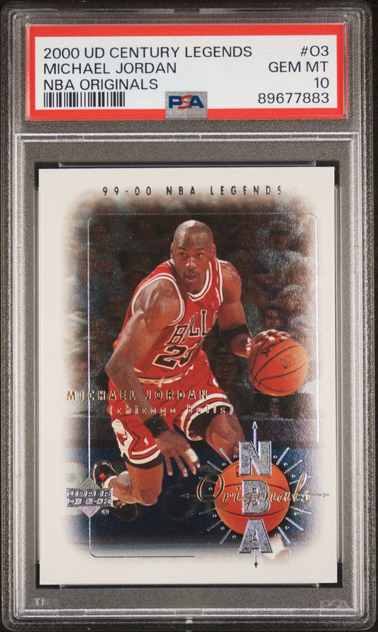 2000 Upper Deck Century Legends NBA Originals Michael Jordan #O3 PSA 10 Gem Mint
