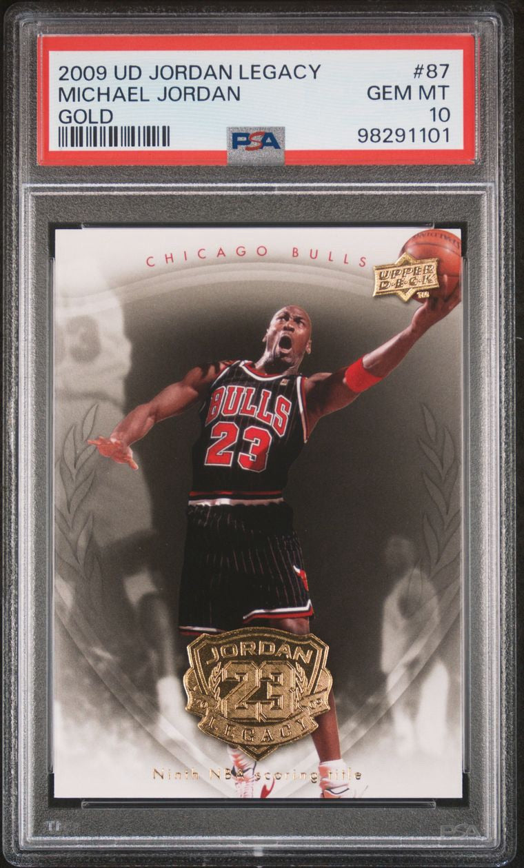 2009 Upper Deck Jordan Legacy Gold Michael Jordan #87 PSA 10 Gem Mint