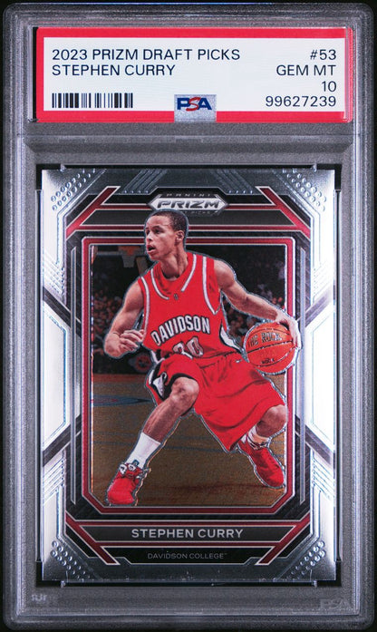 2023 Panini Prizm Draft Picks Stephen Curry #53 PSA 10 Gem Mint