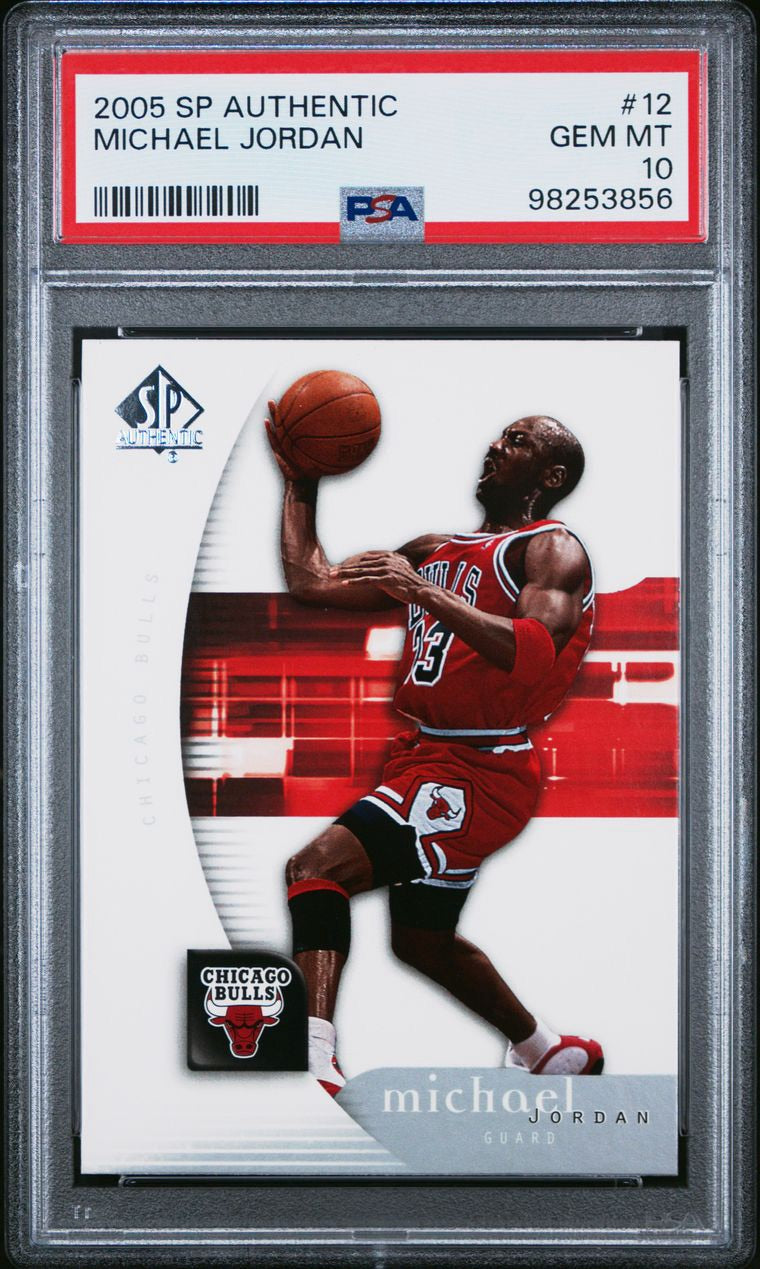 2005 Sp Authentic Michael Jordan #12 PSA 10 Gem Mint