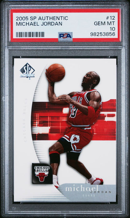 2005 Sp Authentic Michael Jordan #12 PSA 10 Gem Mint