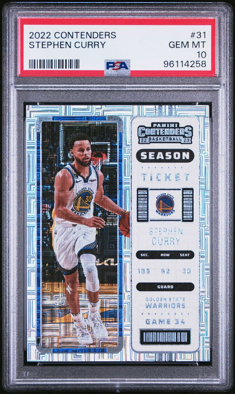 2022 Panini Contenders Stephen Curry Traxx #31 PSA 10 Gem Mint