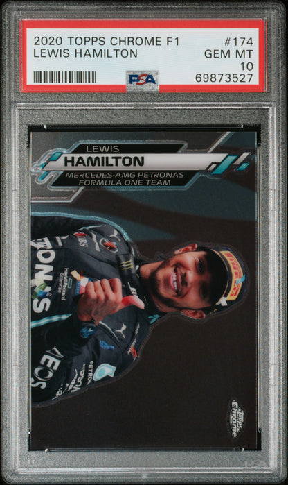 2020 Topps Chrome F1 Formula 1 #174 Lewis Hamilton PSA 10 Gem Mint