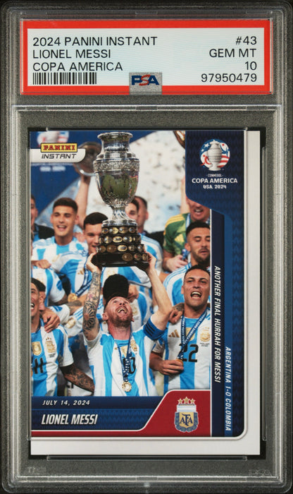 2024 Panini Instant Conmebol Copa America 2024 #43 Lionel Messi (Serial 479)