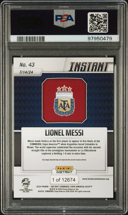 2024 Panini Instant Conmebol Copa America 2024 #43 Lionel Messi (Serial 479)