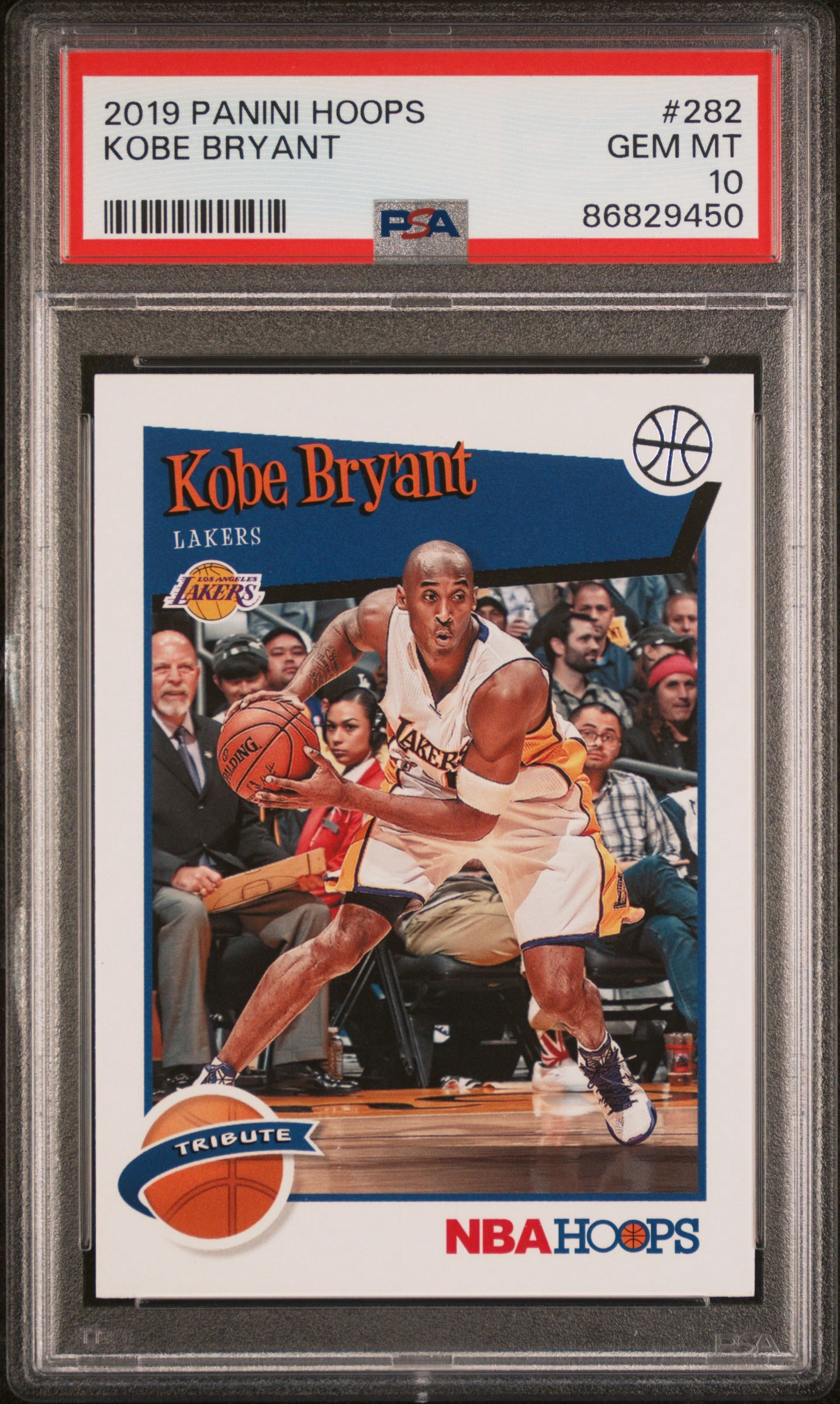 2019 Hoops Tribute Kobe Bryant #282 PSA 10 Gem Mint