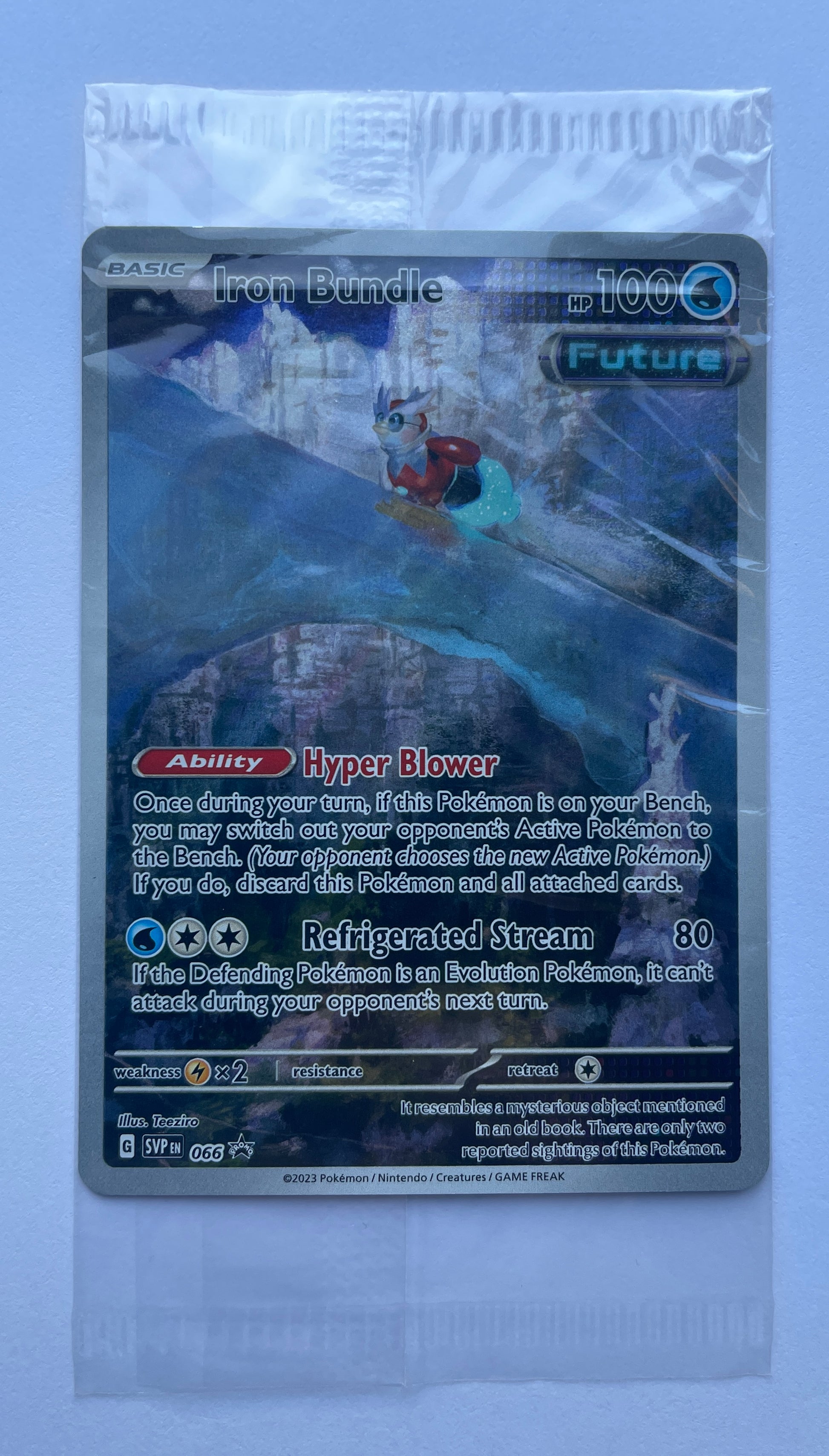 POKEMON TCG IRON BUNDLE SCARLET & VIOLET 066 BLACK STAR PROMO HOLO (NEW SEALED)