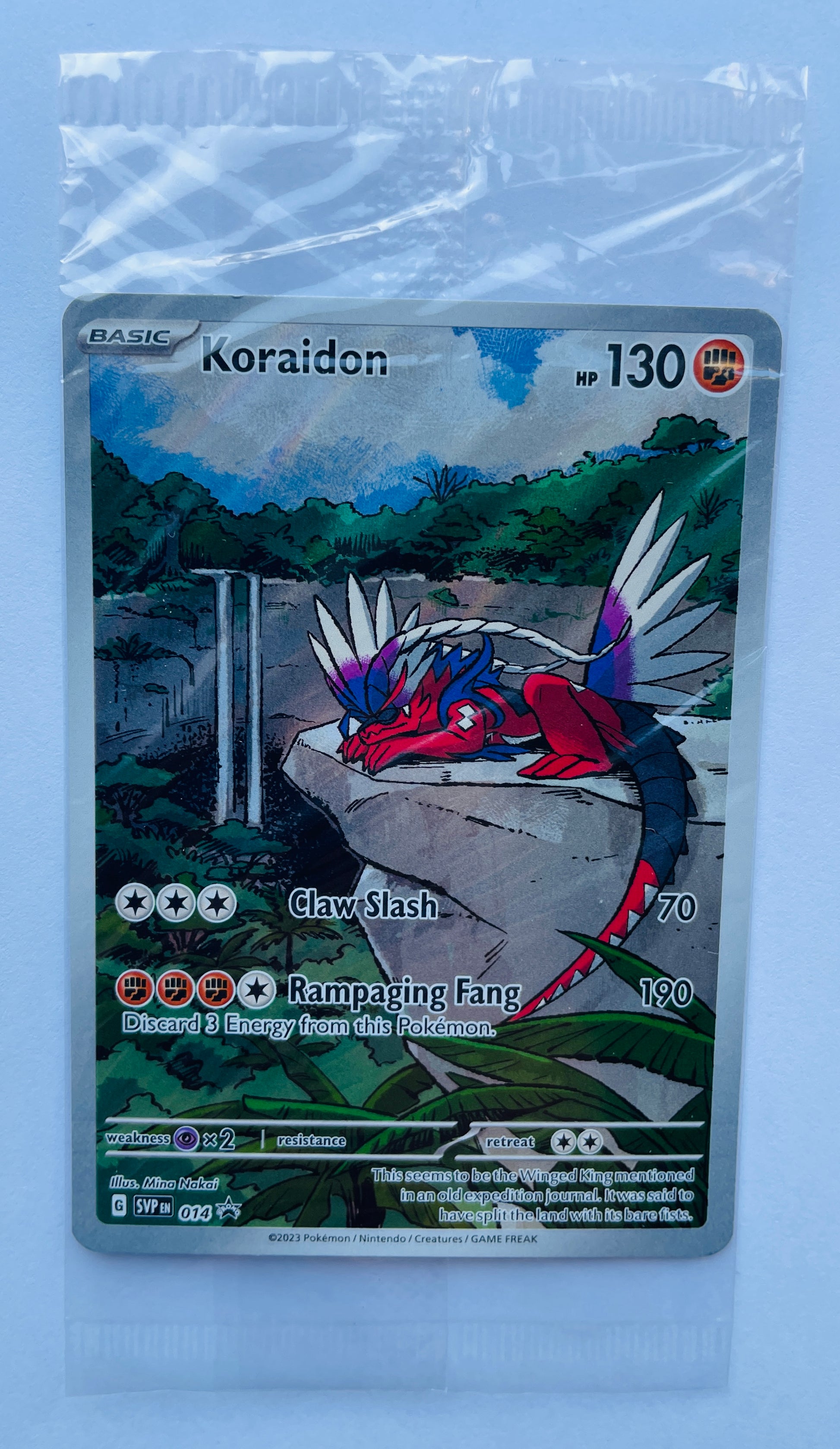 POKEMON TCG KORAIDON SVP 014 HOLO SCARLET & VIOLET BLACK STAR PROMO (NEW SEALED)